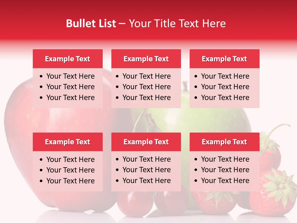 Green Cherry Background PowerPoint Template