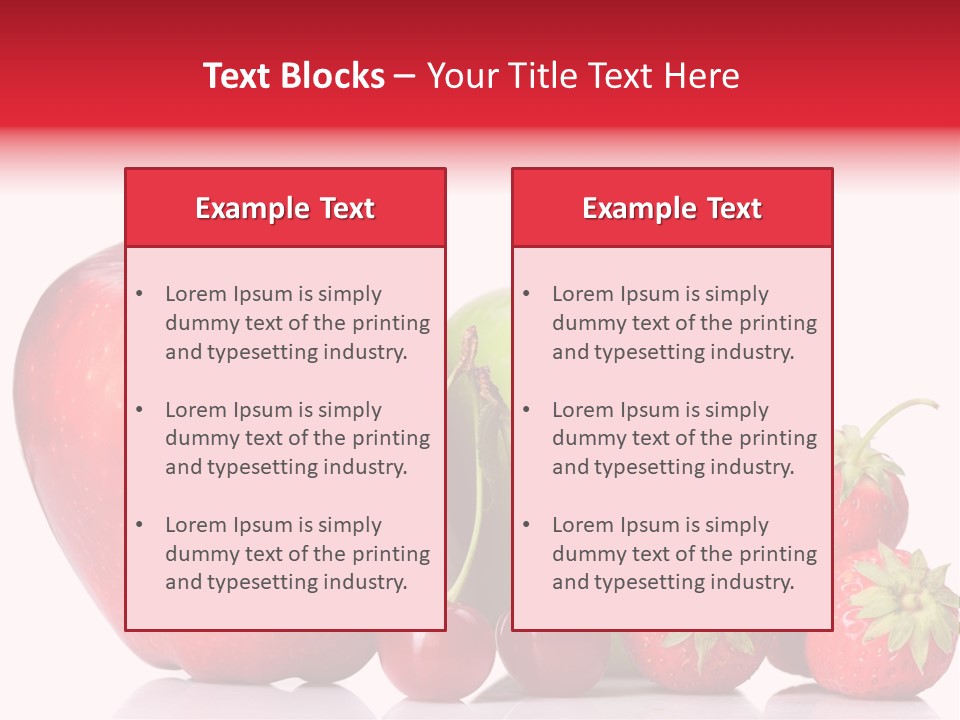 Green Cherry Background PowerPoint Template