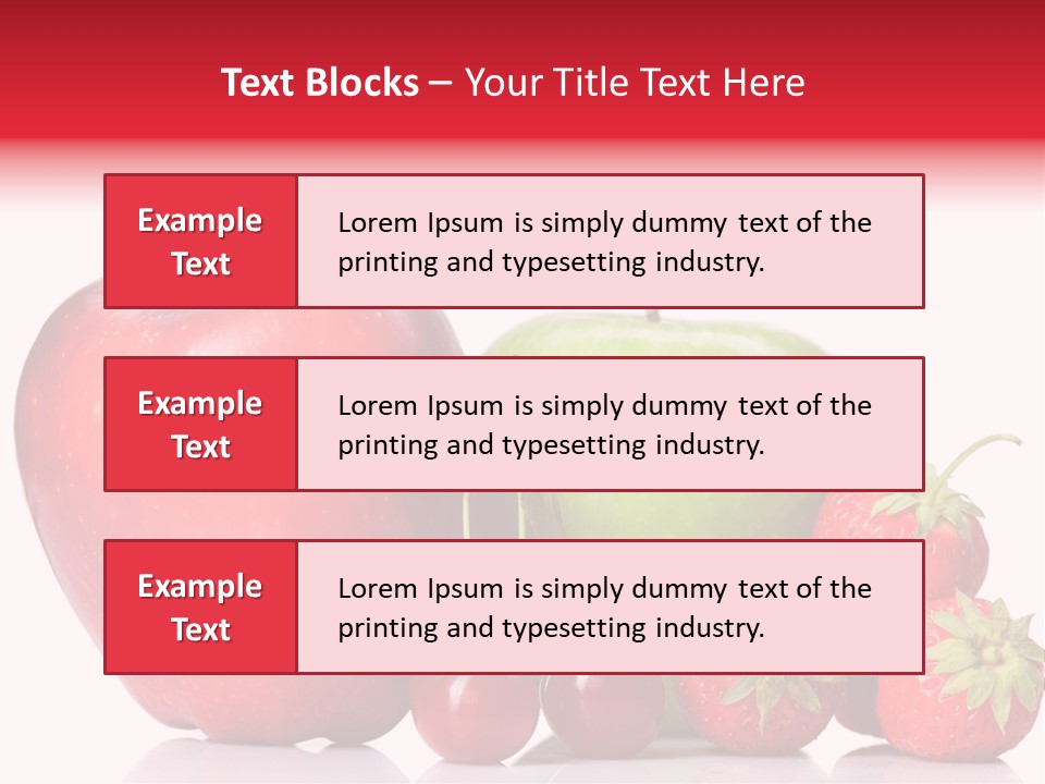Green Cherry Background PowerPoint Template