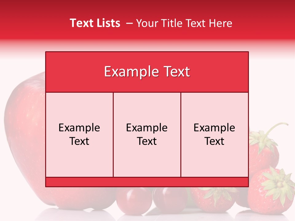 Green Cherry Background PowerPoint Template