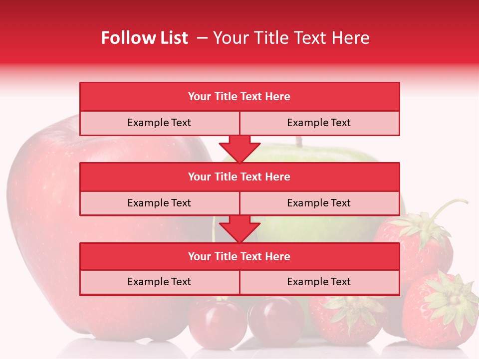 Green Cherry Background PowerPoint Template