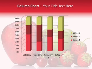 Green Cherry Background PowerPoint Template