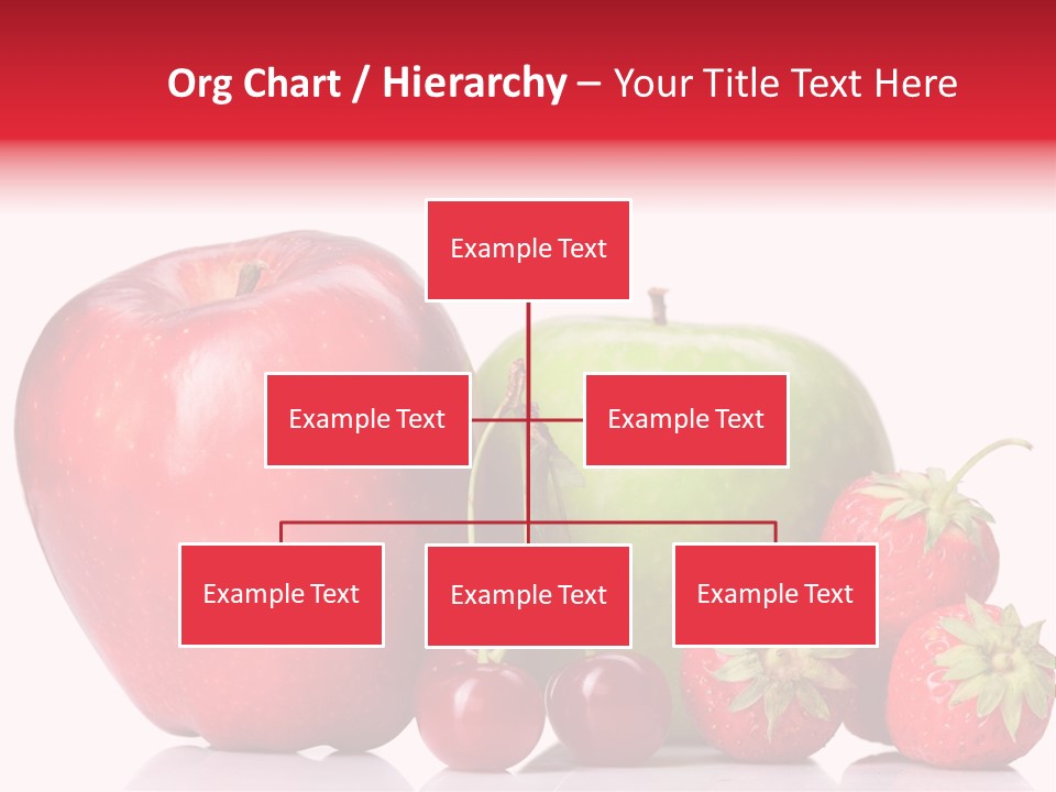 Green Cherry Background PowerPoint Template