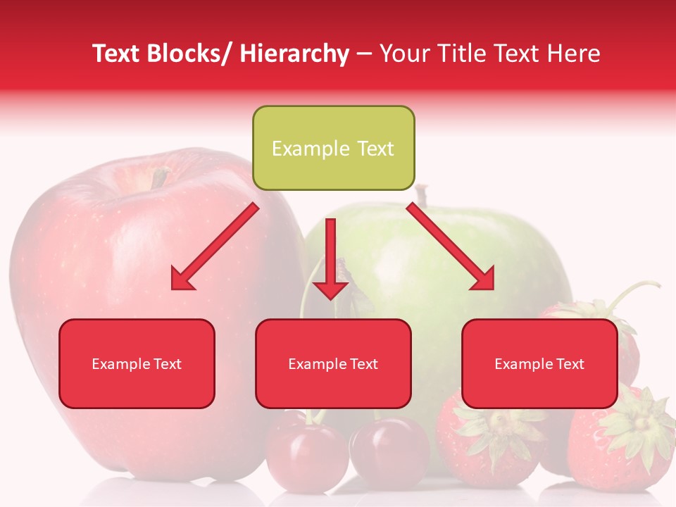 Green Cherry Background PowerPoint Template
