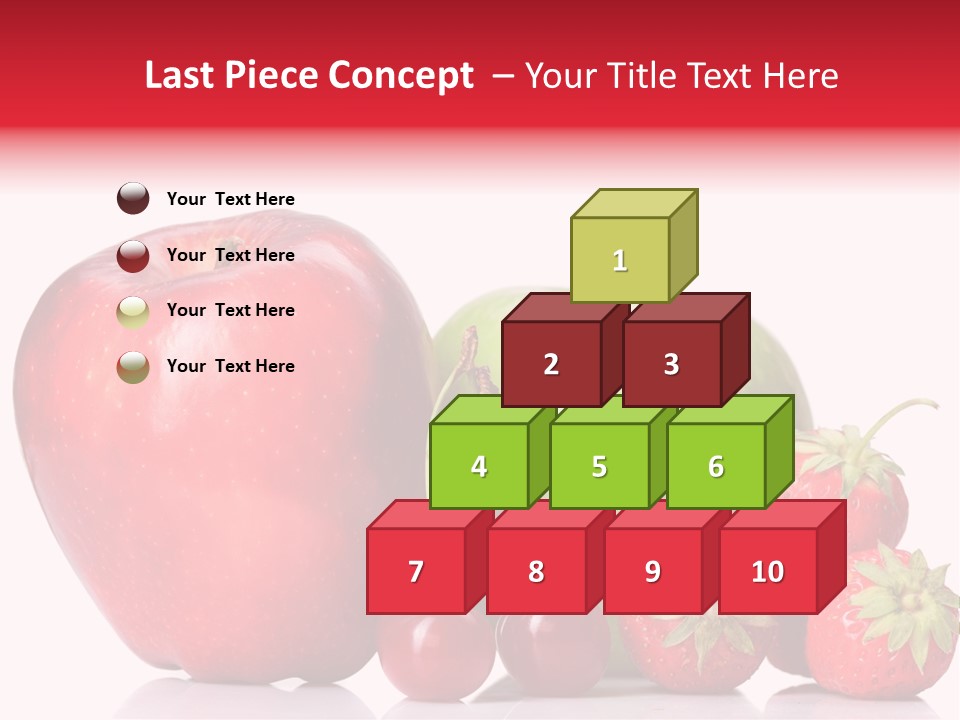 Green Cherry Background PowerPoint Template