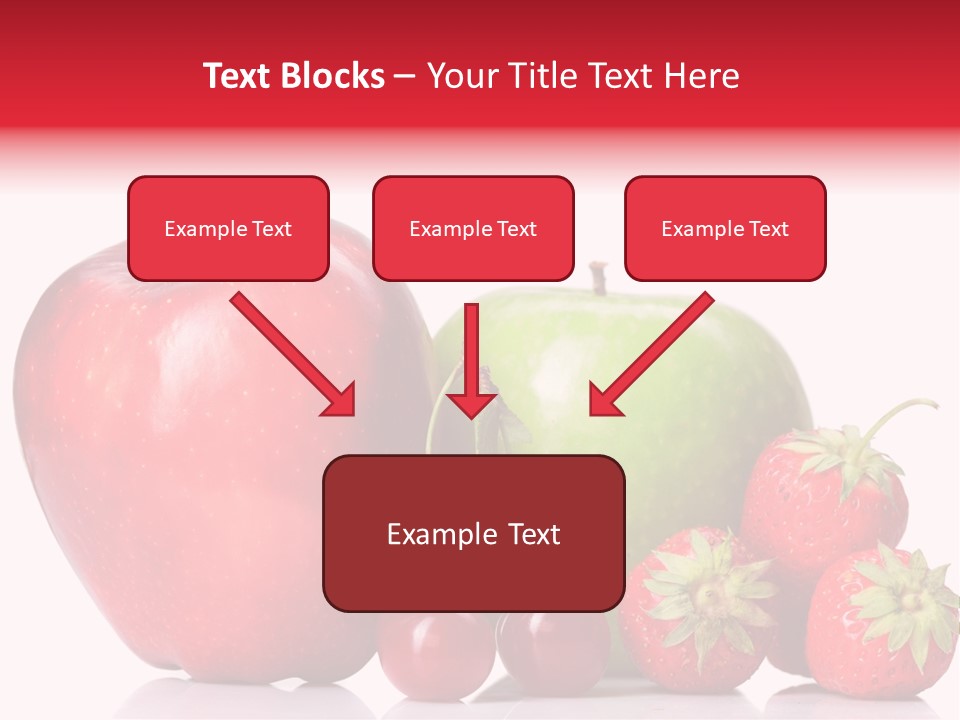 Green Cherry Background PowerPoint Template