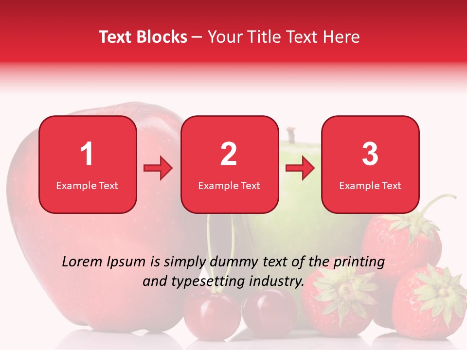 Green Cherry Background PowerPoint Template