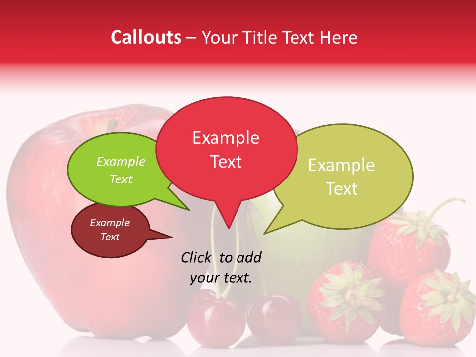 Green Cherry Background PowerPoint Template