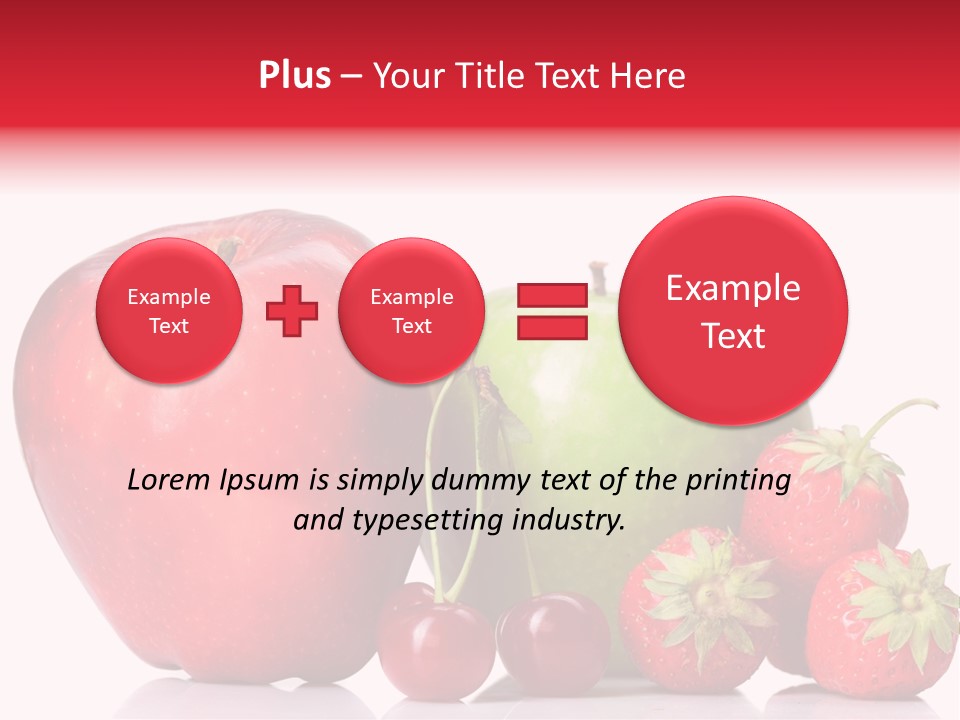Green Cherry Background PowerPoint Template