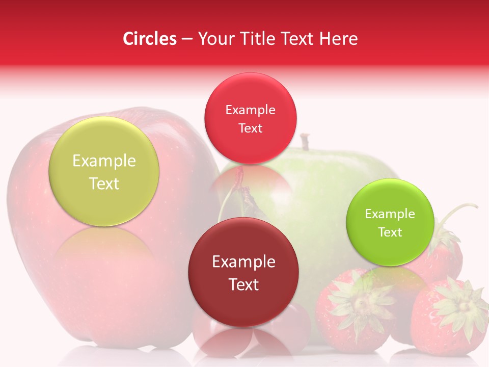 Green Cherry Background PowerPoint Template