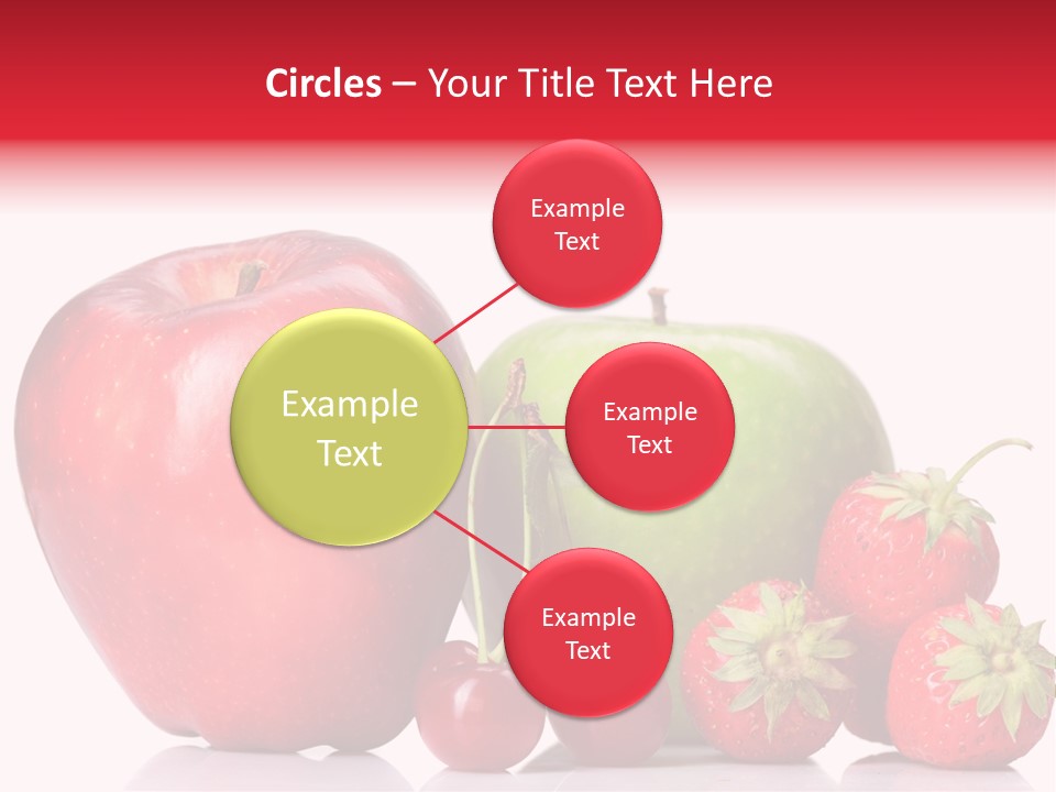 Green Cherry Background PowerPoint Template