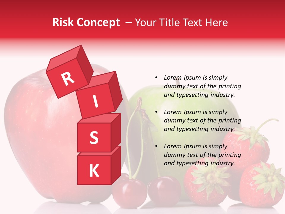 Green Cherry Background PowerPoint Template