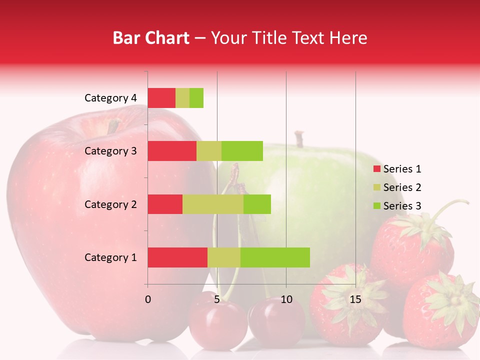 Green Cherry Background PowerPoint Template