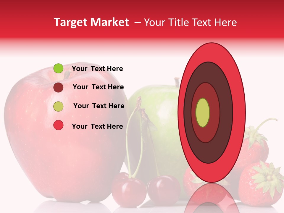 Green Cherry Background PowerPoint Template