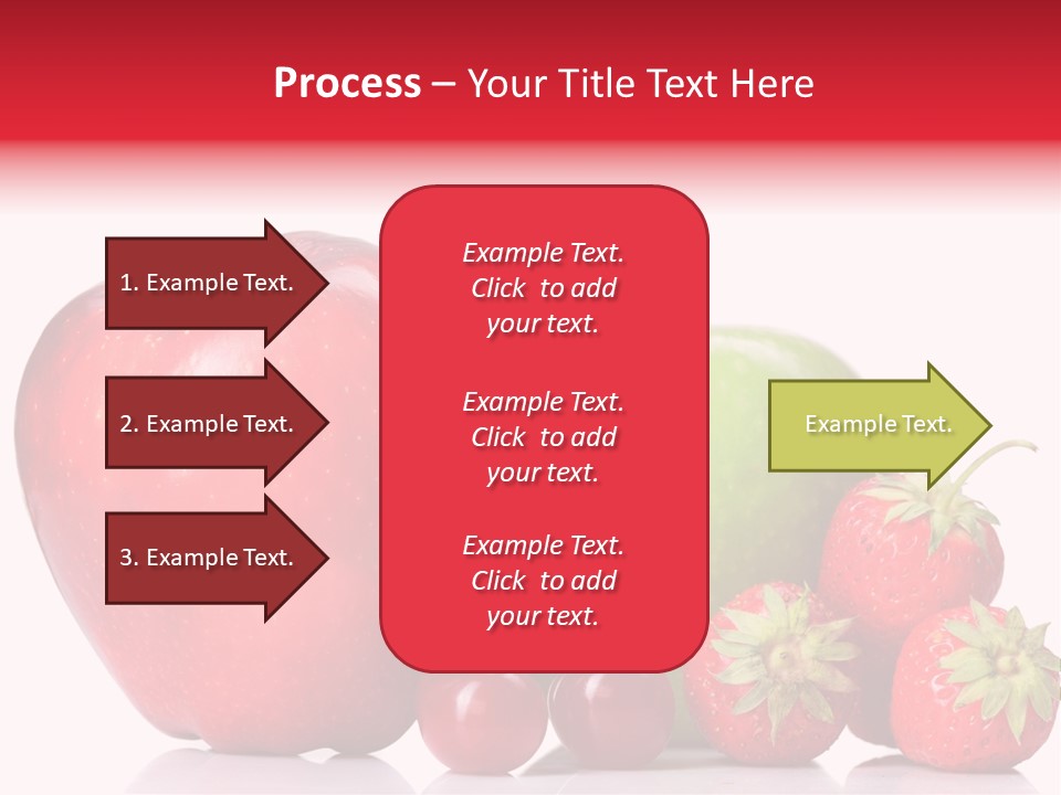 Green Cherry Background PowerPoint Template
