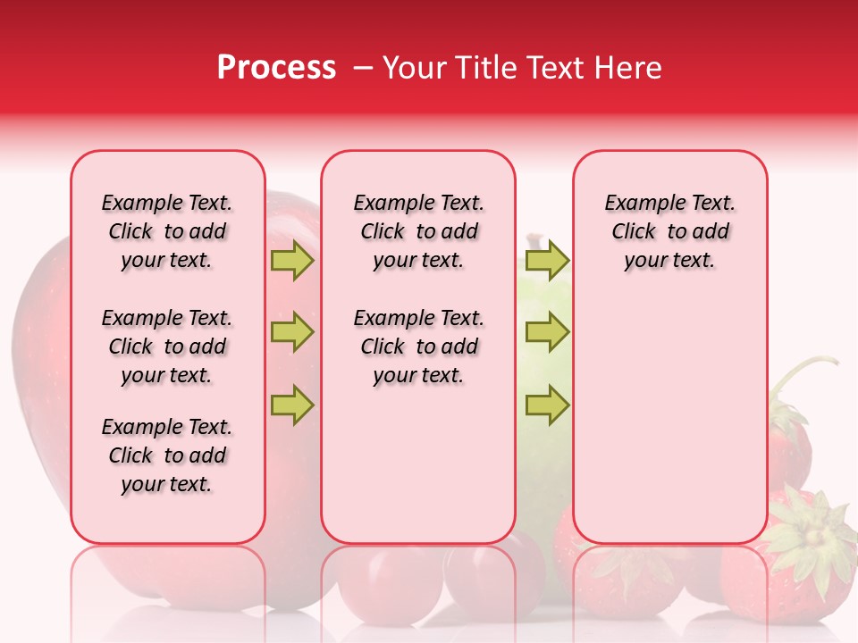 Green Cherry Background PowerPoint Template