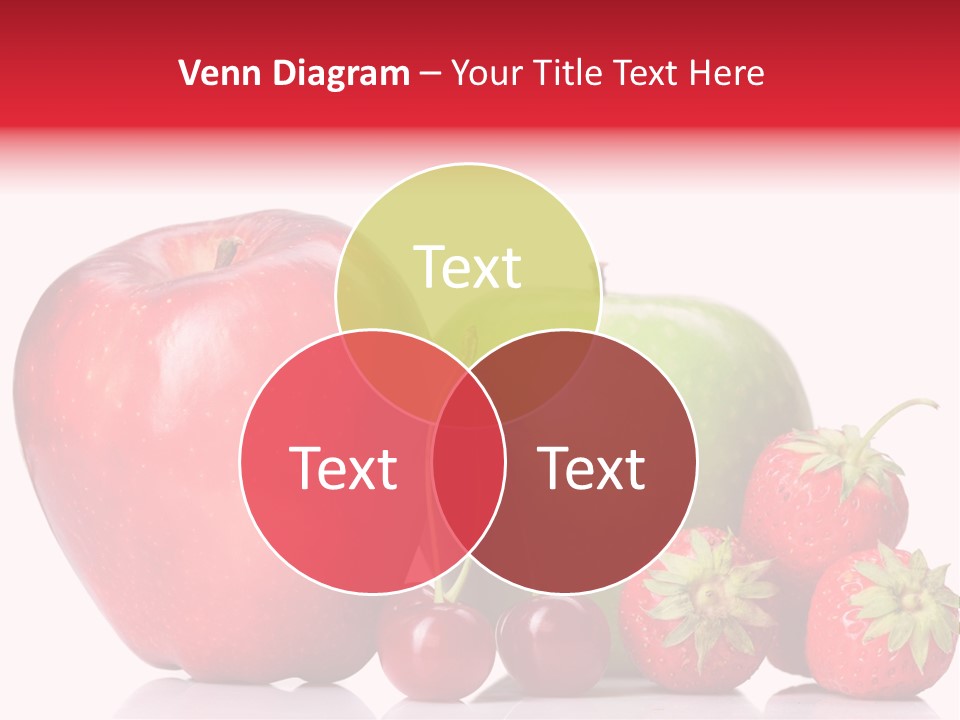 Green Cherry Background PowerPoint Template