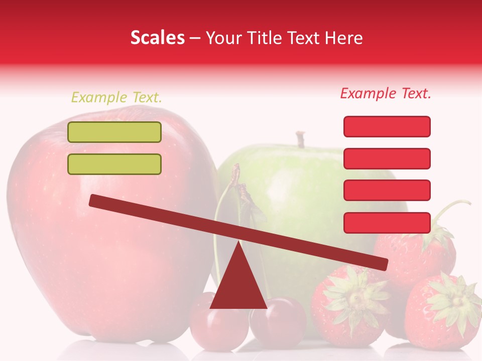 Green Cherry Background PowerPoint Template