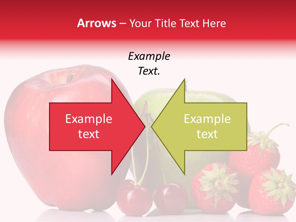 Green Cherry Background PowerPoint Template