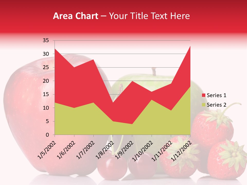 Green Cherry Background PowerPoint Template