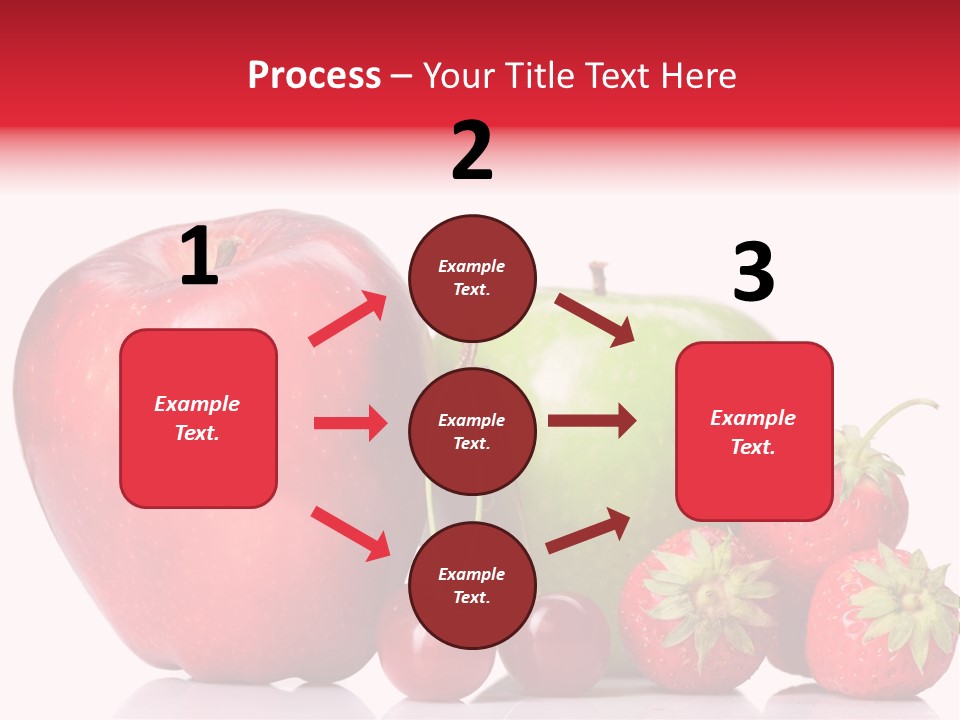 Green Cherry Background PowerPoint Template