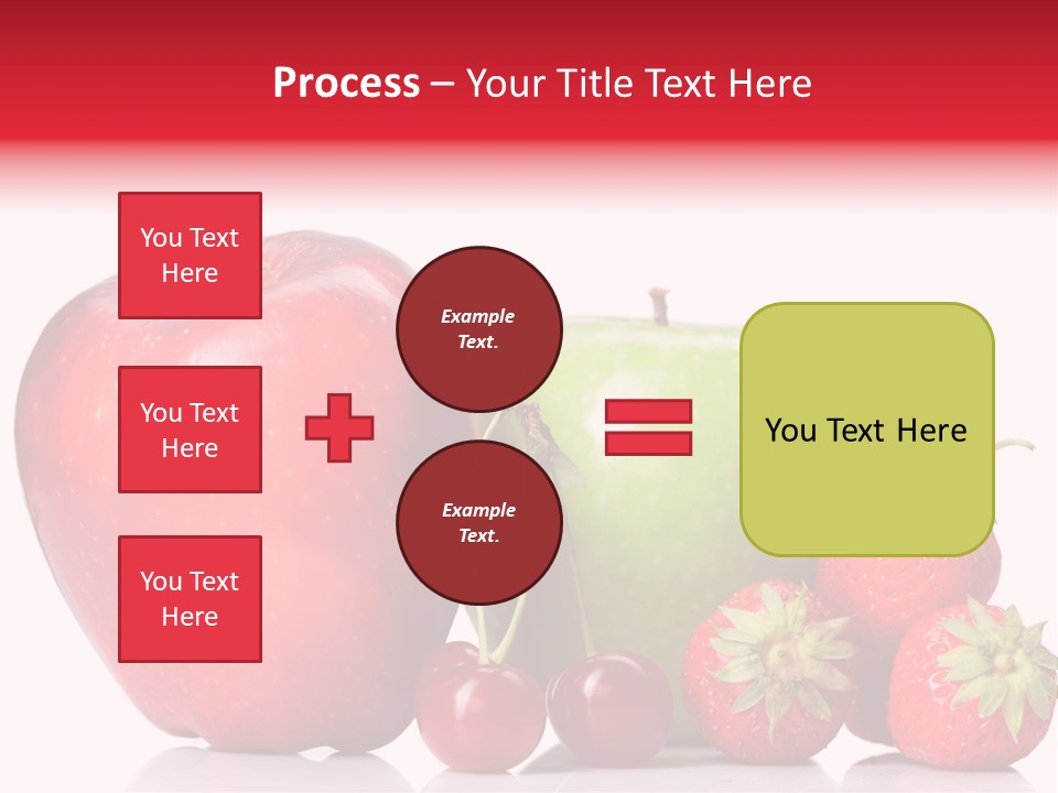 Green Cherry Background PowerPoint Template