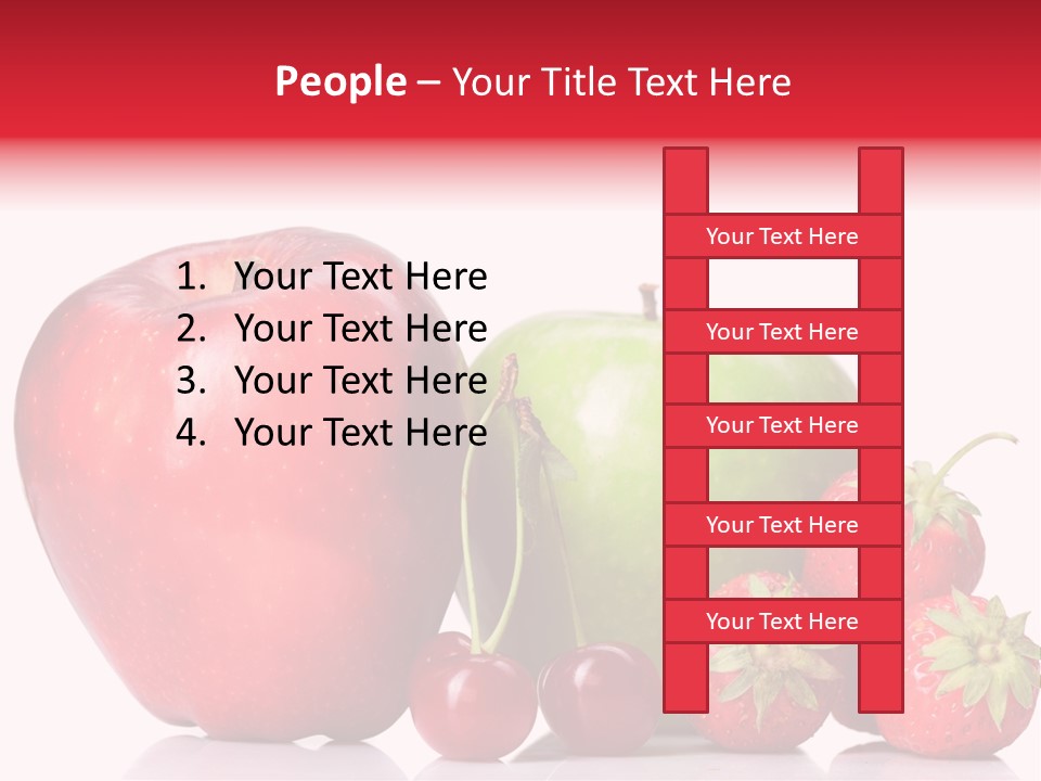 Green Cherry Background PowerPoint Template