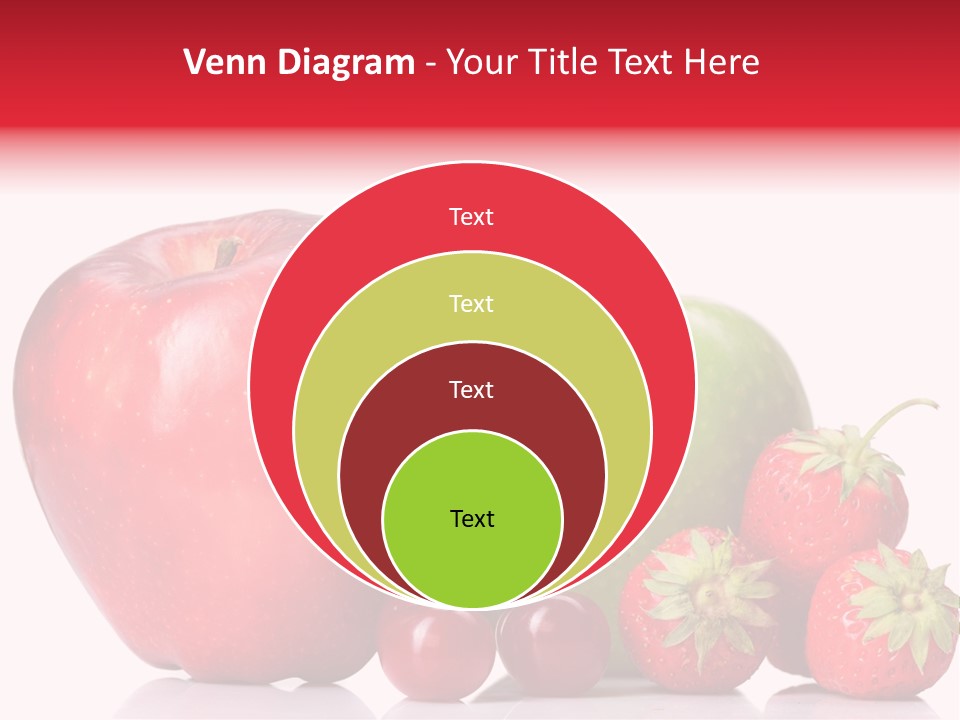 Green Cherry Background PowerPoint Template