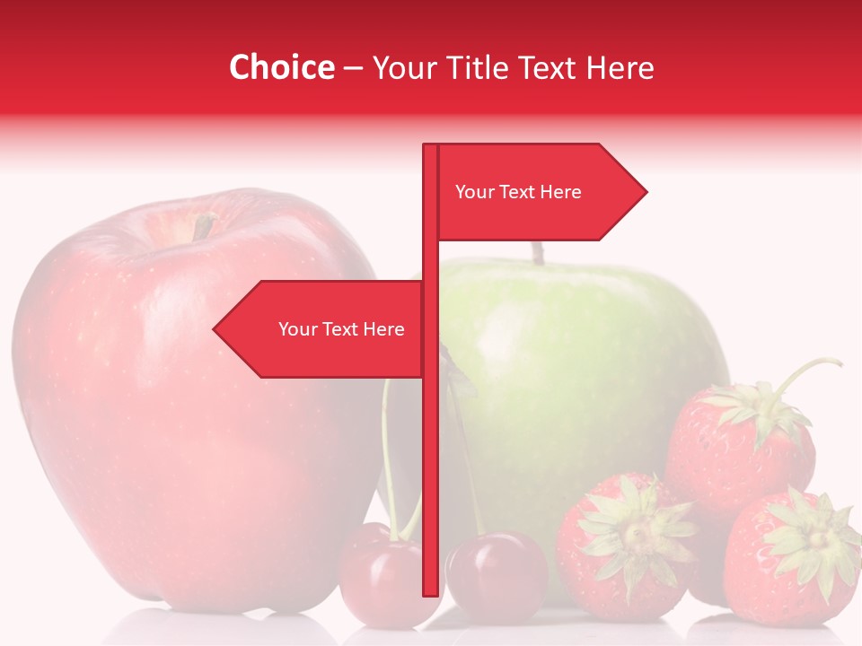 Green Cherry Background PowerPoint Template