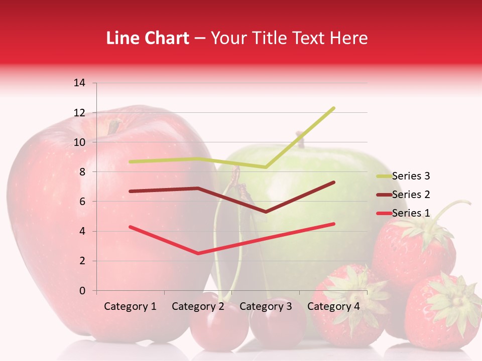 Green Cherry Background PowerPoint Template
