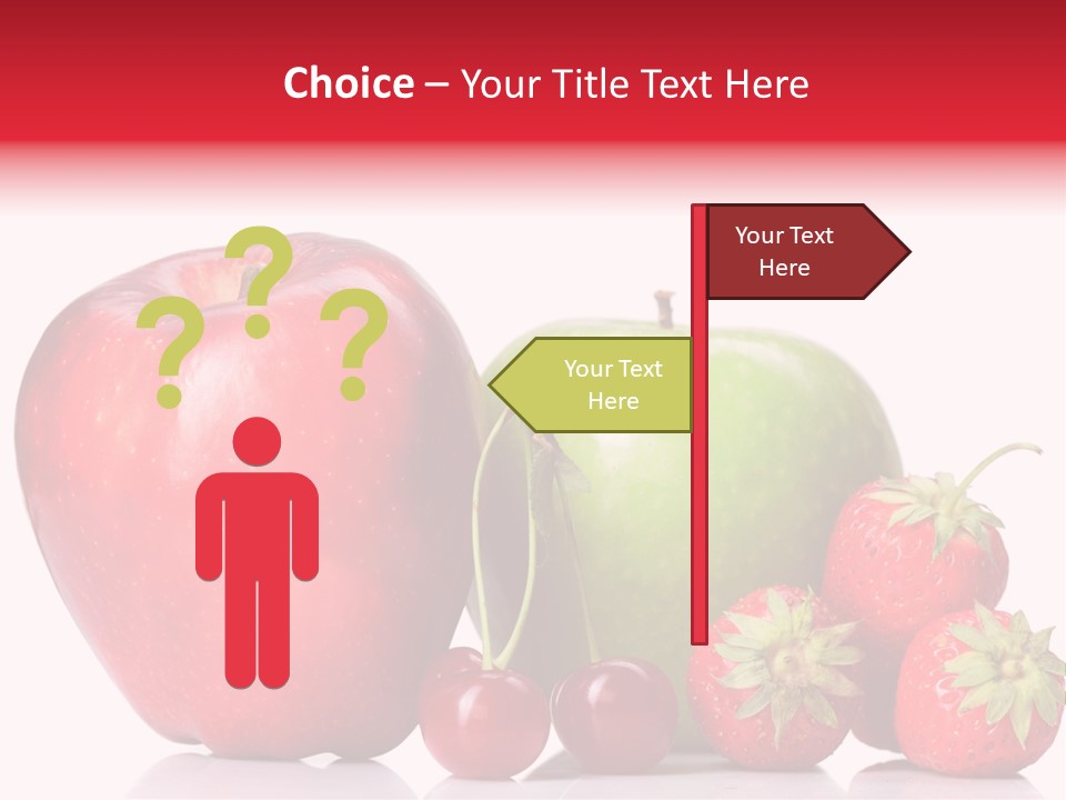 Green Cherry Background PowerPoint Template