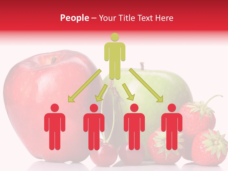 Green Cherry Background PowerPoint Template