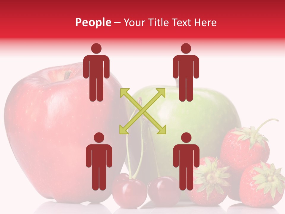 Green Cherry Background PowerPoint Template