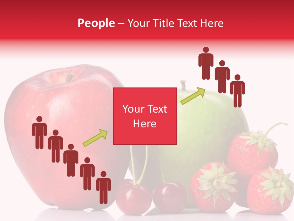 Green Cherry Background PowerPoint Template