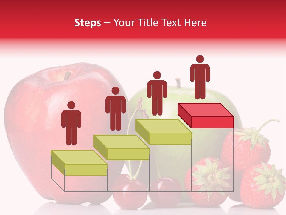 Green Cherry Background PowerPoint Template