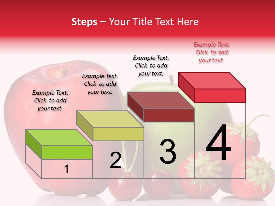 Green Cherry Background PowerPoint Template