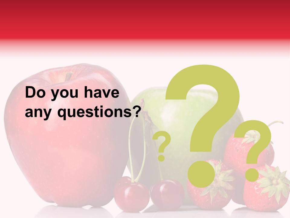 Green Cherry Background PowerPoint Template