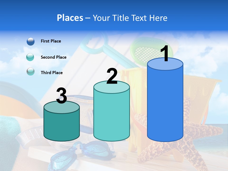 Vacation Pail Water PowerPoint Template