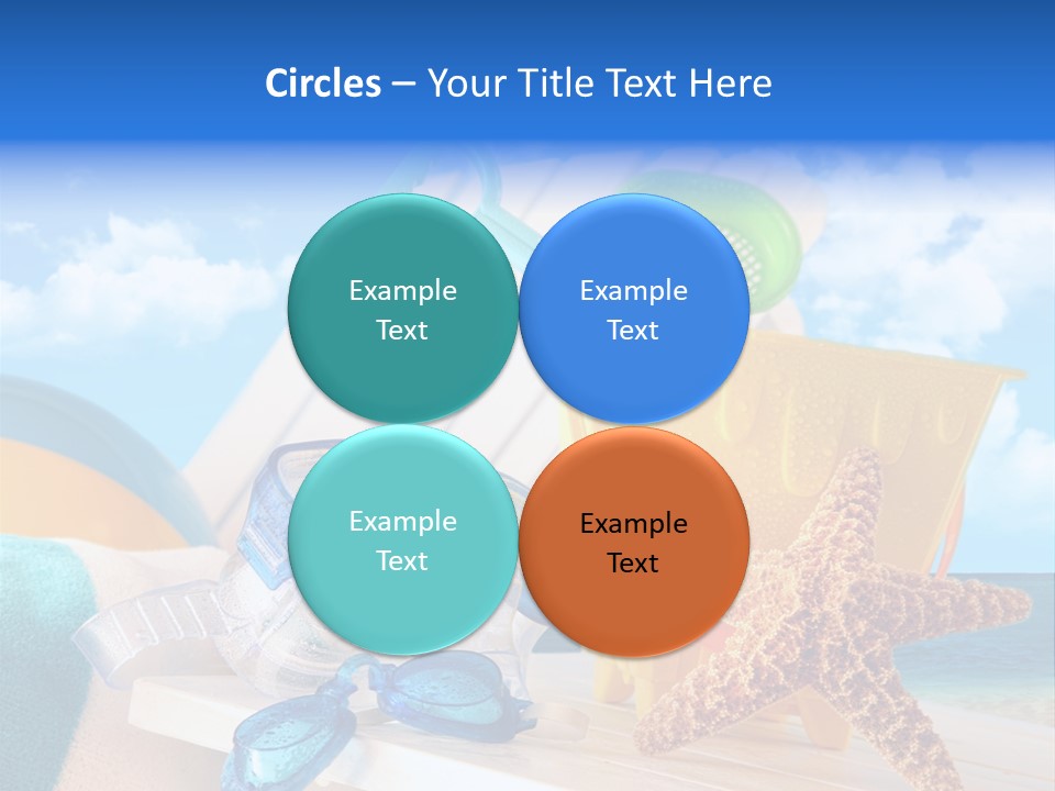 Vacation Pail Water PowerPoint Template