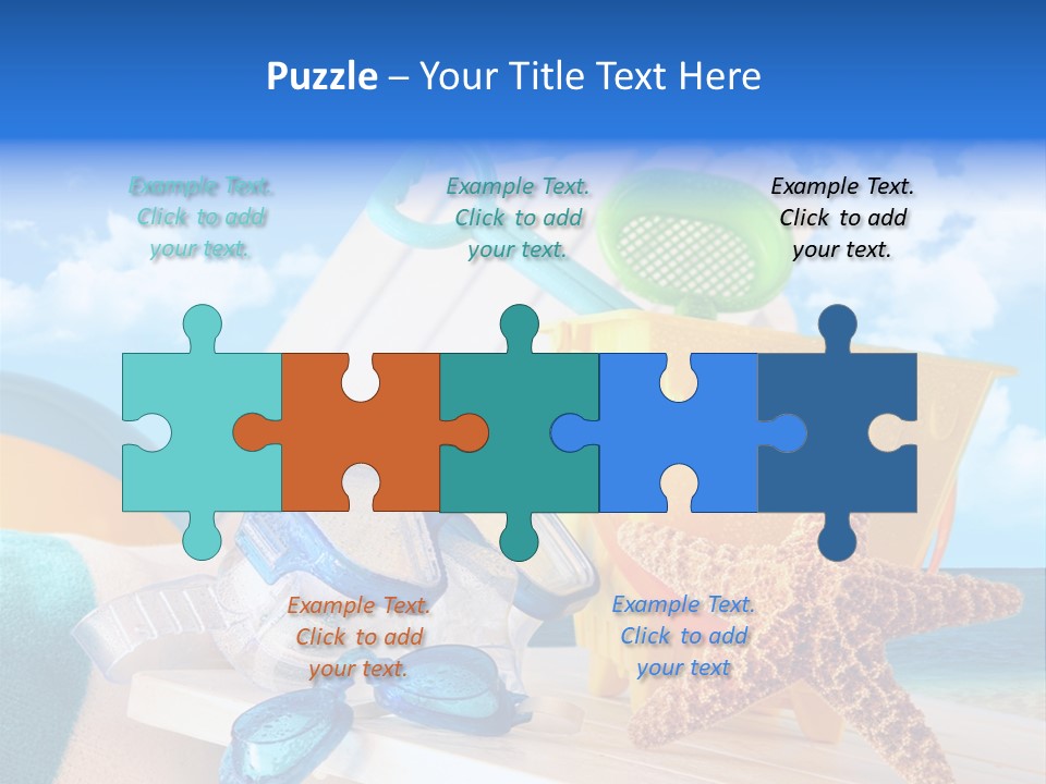 Vacation Pail Water PowerPoint Template