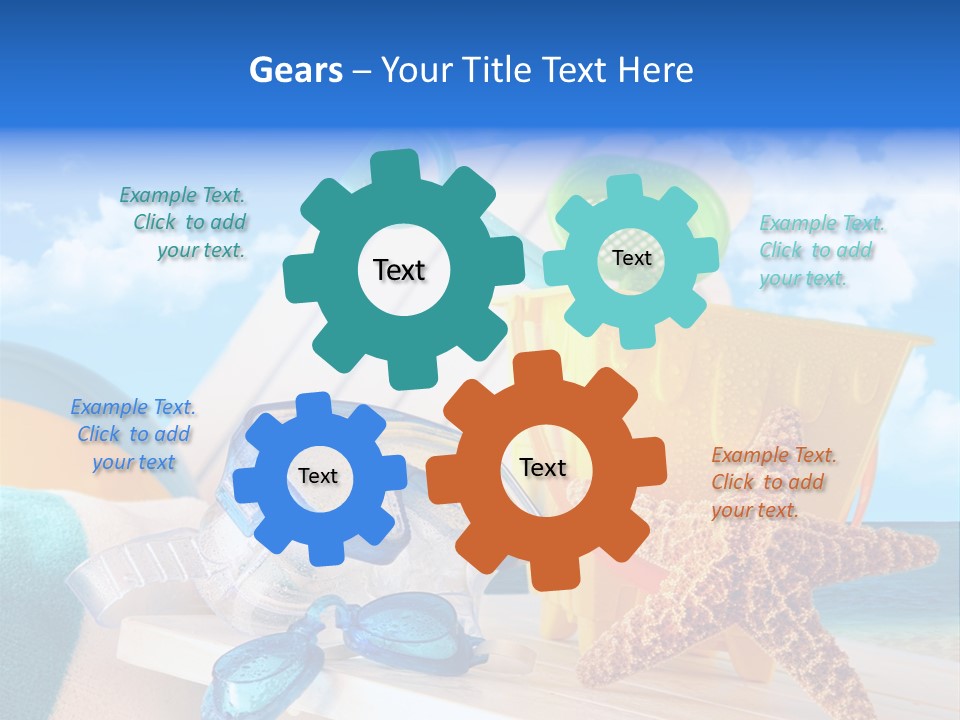 Vacation Pail Water PowerPoint Template