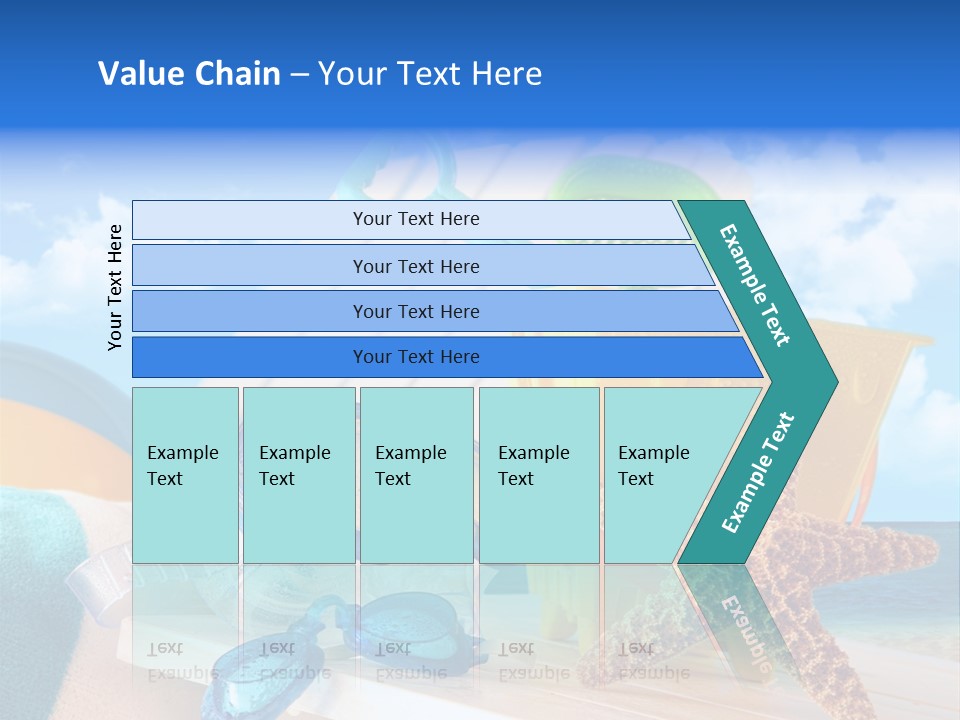 Vacation Pail Water PowerPoint Template