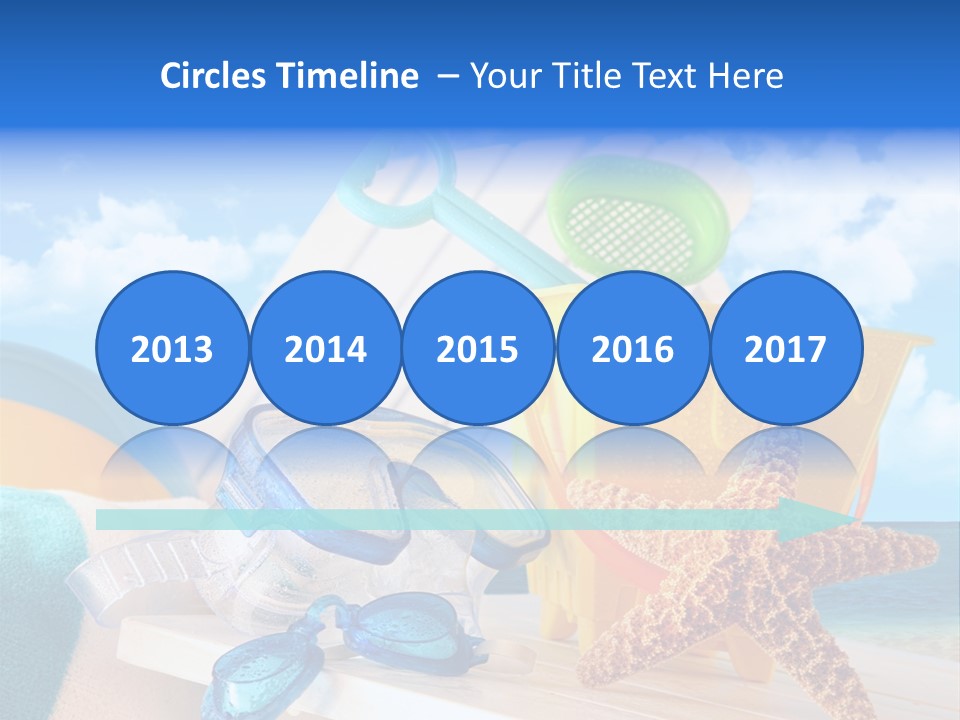 Vacation Pail Water PowerPoint Template