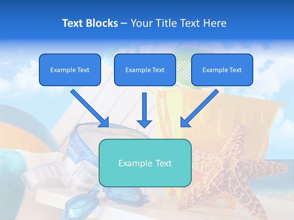 Vacation Pail Water PowerPoint Template