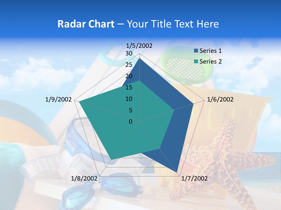 Vacation Pail Water PowerPoint Template