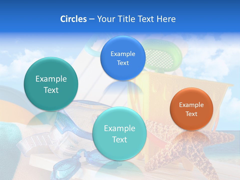 Vacation Pail Water PowerPoint Template