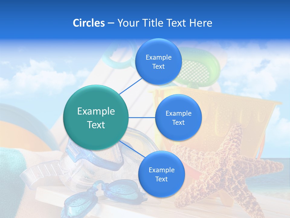 Vacation Pail Water PowerPoint Template