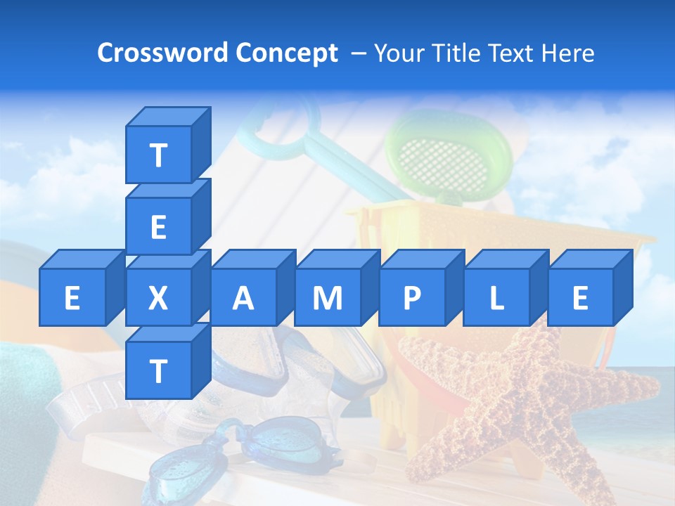 Vacation Pail Water PowerPoint Template