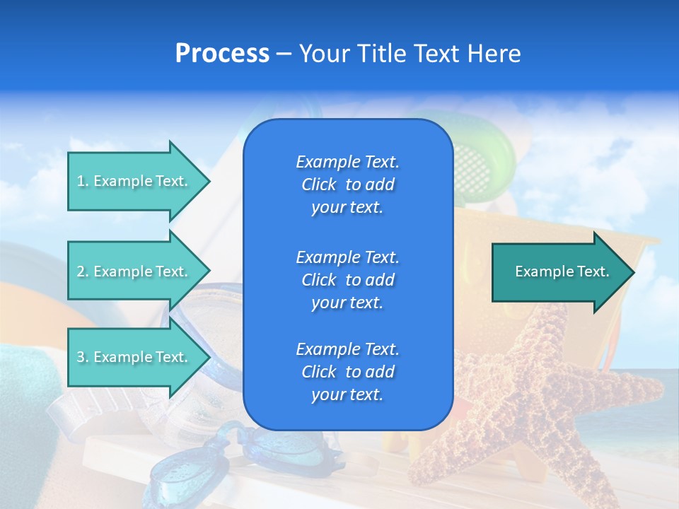 Vacation Pail Water PowerPoint Template