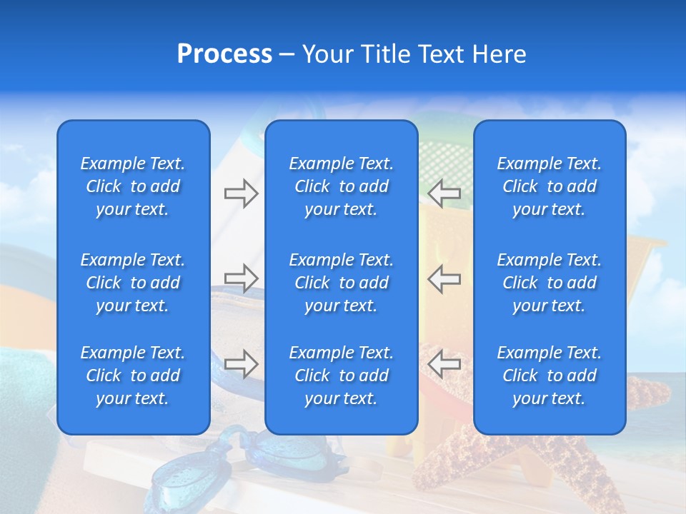 Vacation Pail Water PowerPoint Template